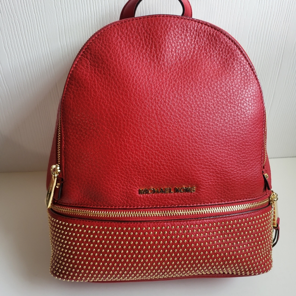Michel kors studded bagpack